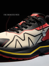 Men's Red Casual Colourblock Sneakers