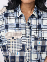 Women's Multicolor Casual Checked Full Sleeves Shirt