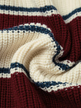 Women's Multicolor Casual Regular Fit Striped Sleeveless Sweater