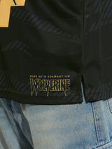 Men's Black V-Neck Oversized Jersey