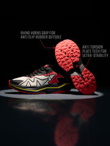 Men's Red Casual Colourblock Sneakers