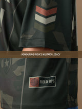 Men's Green V-Neck Oversized Jersey