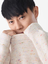 Men's Beige Casual  Full Sleeves Sweater