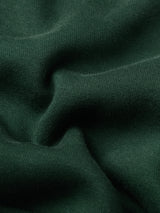 Women's Green Casual Typography Full Sleeves Rugby Sweatshirt