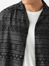 Men's Grey Casual  Half Sleeves Shirt