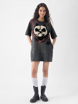 Women's Grey Casual Half Sleeves Dress