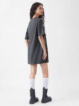 Women's Grey Casual Half Sleeves Dress