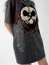 Women's Grey Casual Half Sleeves Dress