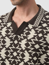 Men's Brown Casual  Half Sleeves Polo Tshirt