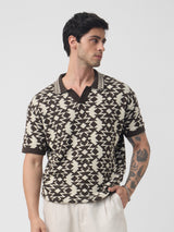 Men's Brown Casual  Half Sleeves Polo Tshirt