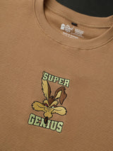 Men's Brown Casual  Half Sleeves Tshirt