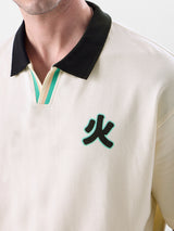 Men's White Casual  Half Sleeves Polo Tshirt