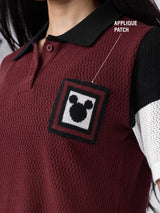 Women's Multicolor Casual Half Sleeves Polo Tshirt