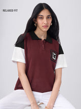 Women's Multicolor Casual Half Sleeves Polo Tshirt