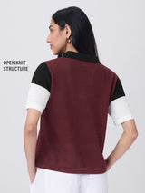 Women's Multicolor Casual Half Sleeves Polo Tshirt