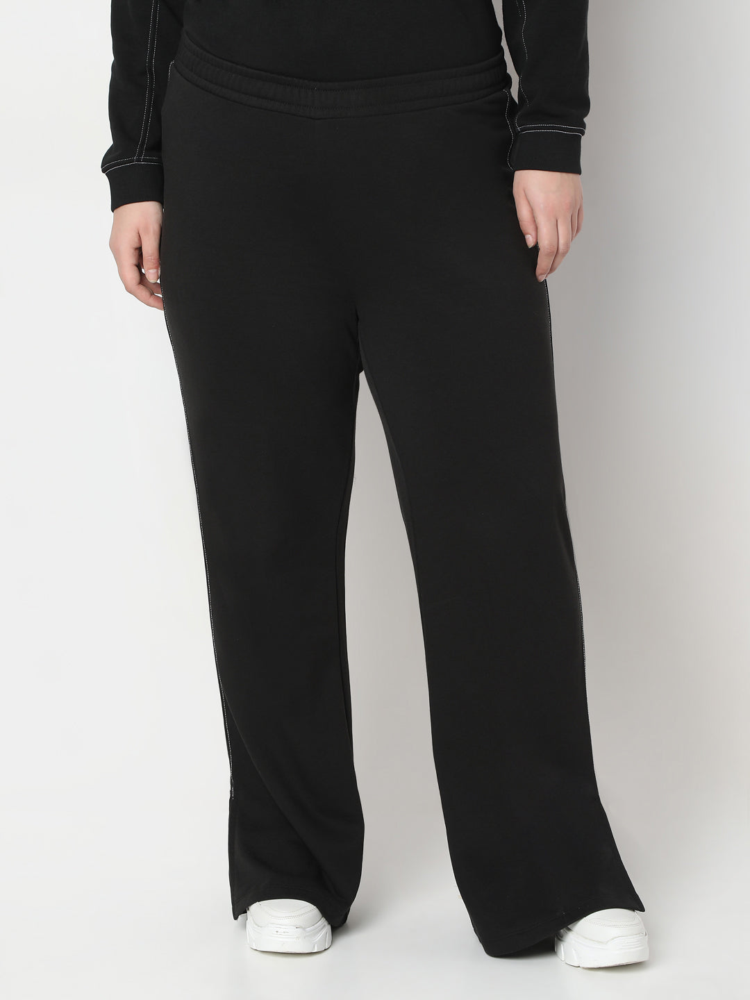 Women's Black Wide Leg Trouser