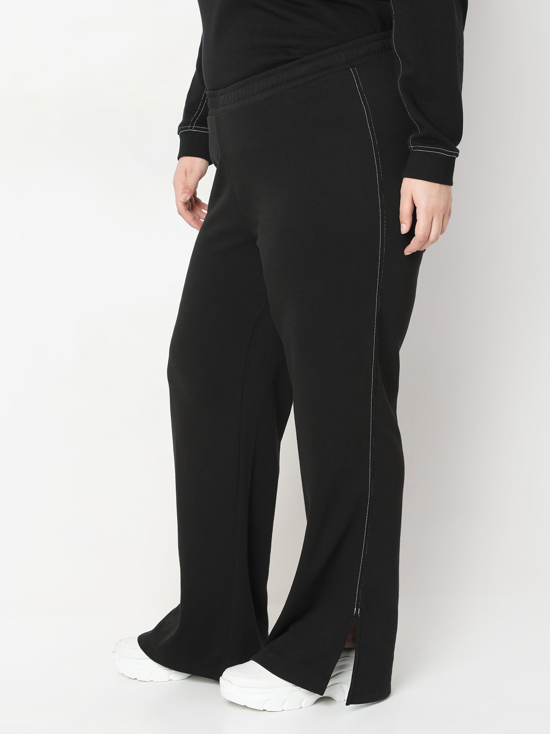 Women's Black Wide Leg Trouser