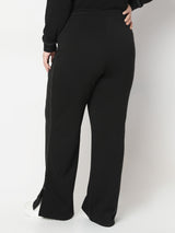 Women's Black Wide Leg Trouser