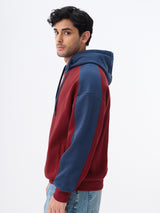 Men's Maroon Casual  Full Sleeves Hoodie