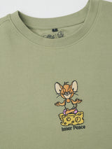 Men's Green Casual  Half Sleeves Tshirt