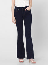 Women's Blue Mid Rise Bootcut Jeans