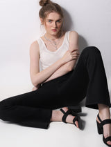 Women's Black Mid Rise Bootcut Jeans