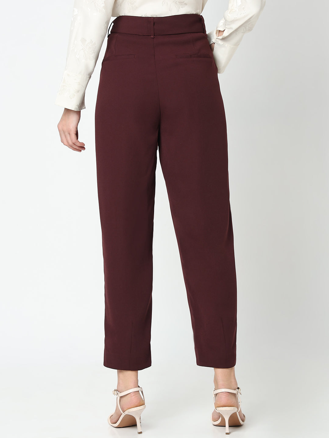 Women's Brown High Rise Pants