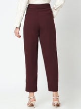 Women's Brown High Rise Pants
