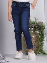 Girls Ankle Length Casual Jeans