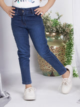 Girls Ankle Length Casual Jeans