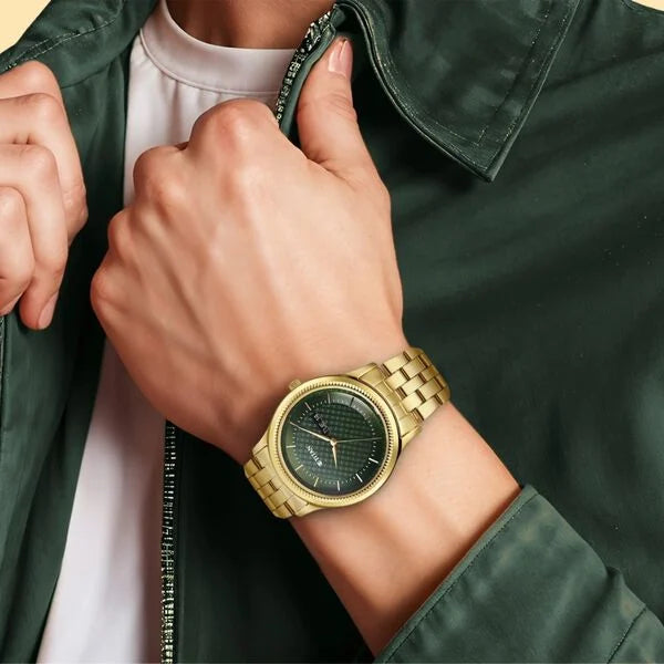 Men's Karishma Green Round Dial Watch - 1824YM02