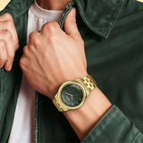 Men's Karishma Green Round Dial Watch - 1824YM02