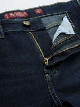 Men's Slim Fit Solid Mid Rise Jeans
