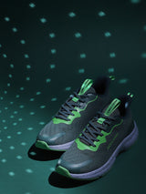 Men's Green Casual Solid Sneakers