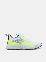 Men's White Casual Placement Print Sneakers