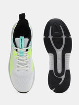 Men's White Casual Placement Print Sneakers