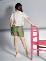 Girls Knee Length Casual Skort Set
