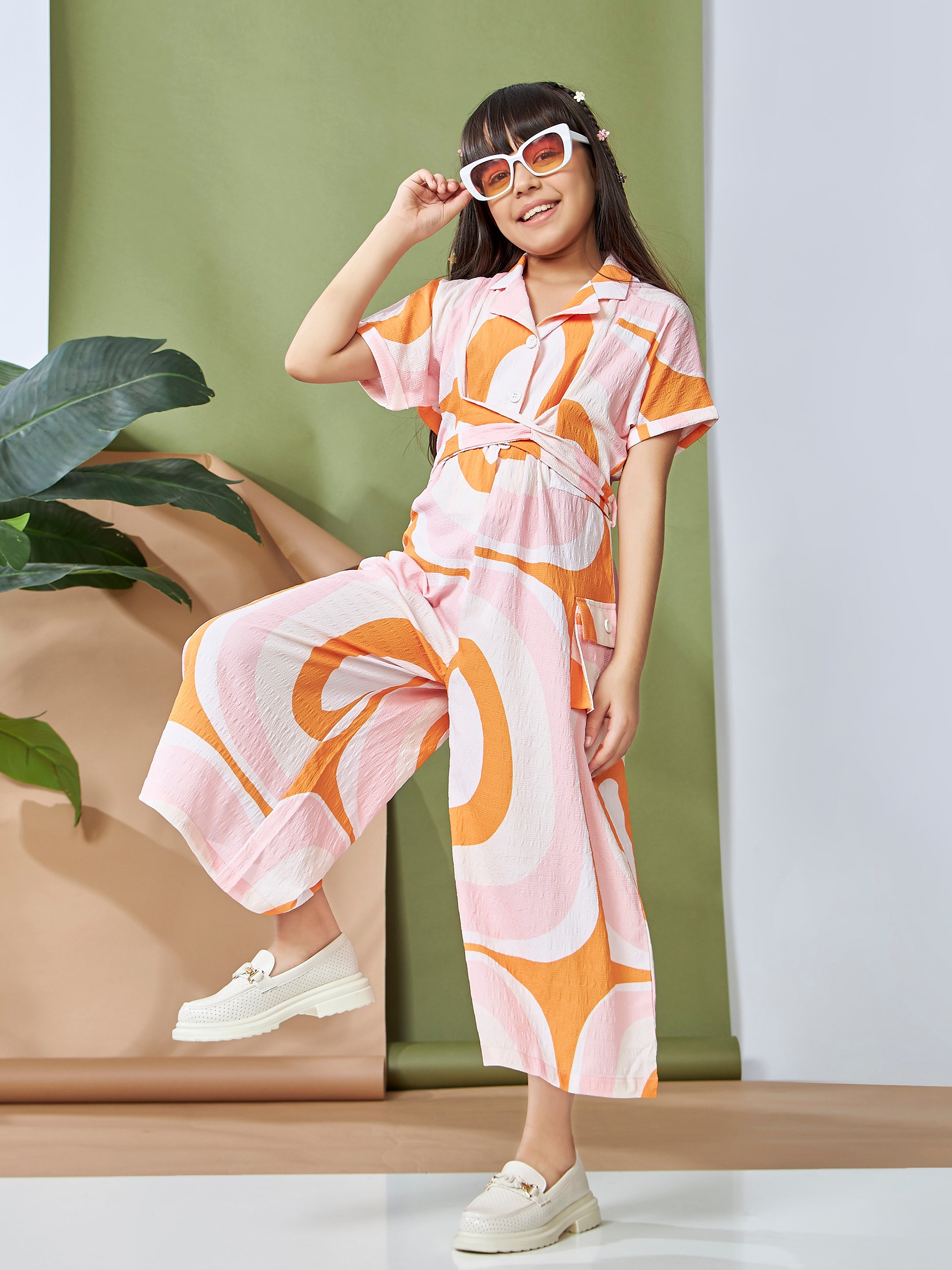 Girls Full Length Semi Casual Jumpsuit