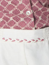 Girls Mid Thigh Length Casual Shorts Set