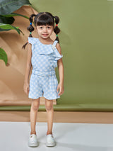 Girls Mid Thigh Length Casual Jumpsuit