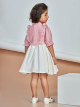 Girls Knee Length Casual Dress Set