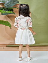 Girls Knee Length Semi Casual Dress Set