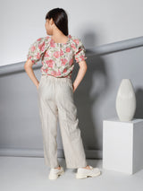 Girls Full Length Semi Party Pant Set