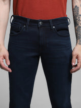 Men's Blue Casual Slim Fit Solid  Jeans