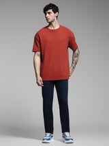 Men's Blue Casual Slim Fit Solid  Jeans