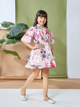 Girls Knee Length Festive Dress