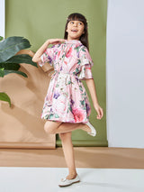 Girls Knee Length Festive Dress