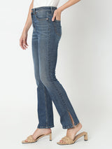 Women's Blue High Rise Bootcut Jeans