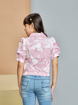 Girls Half Sleeves Casual Top