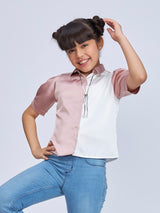 Girls Half Sleeves Formal Top